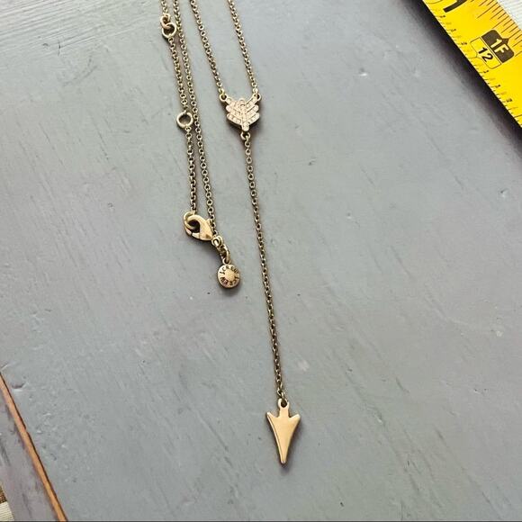 J. Crew Y chain Arrow Necklace - Picture 5 of 6